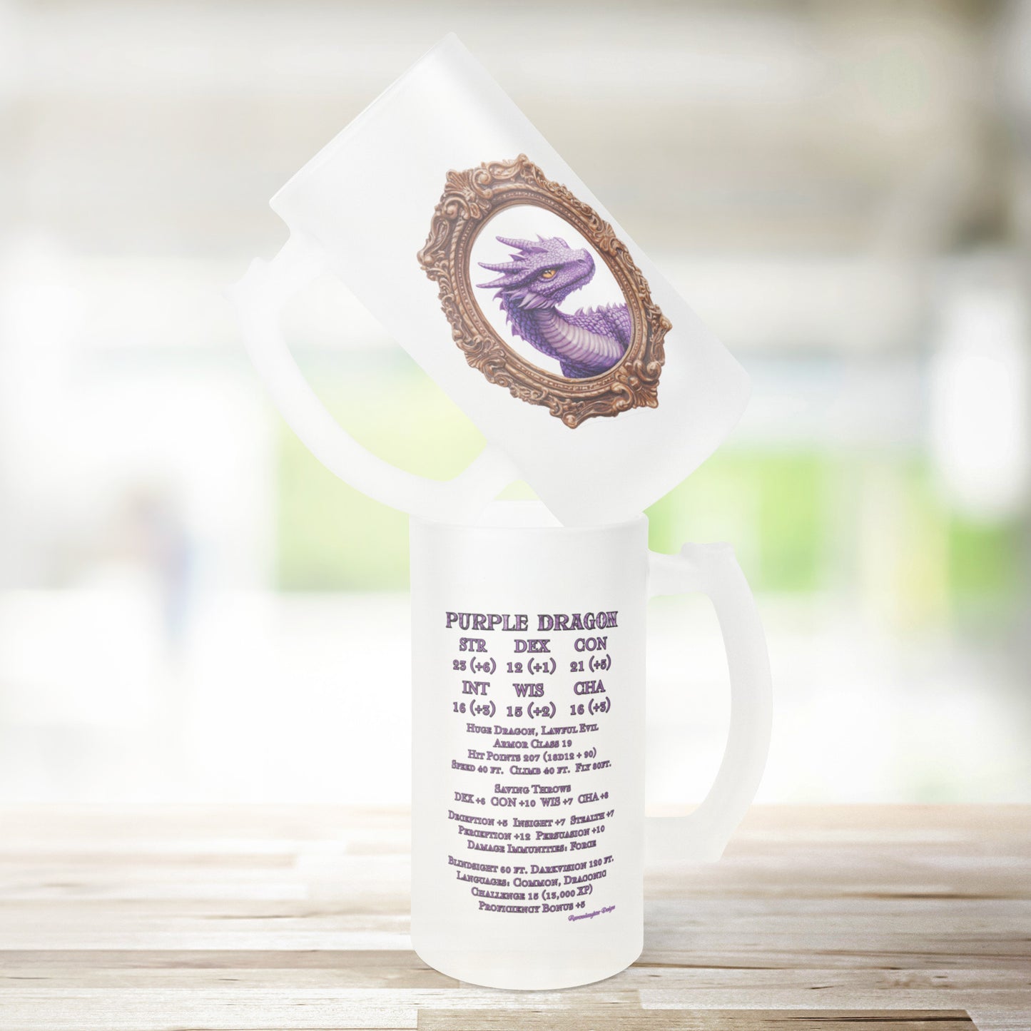 Purple Dragon Frosted Mug