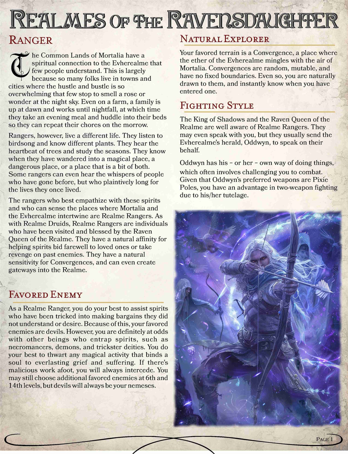 Realmes of the Ravensdaughter COMPLETE 5E Gaming Guide