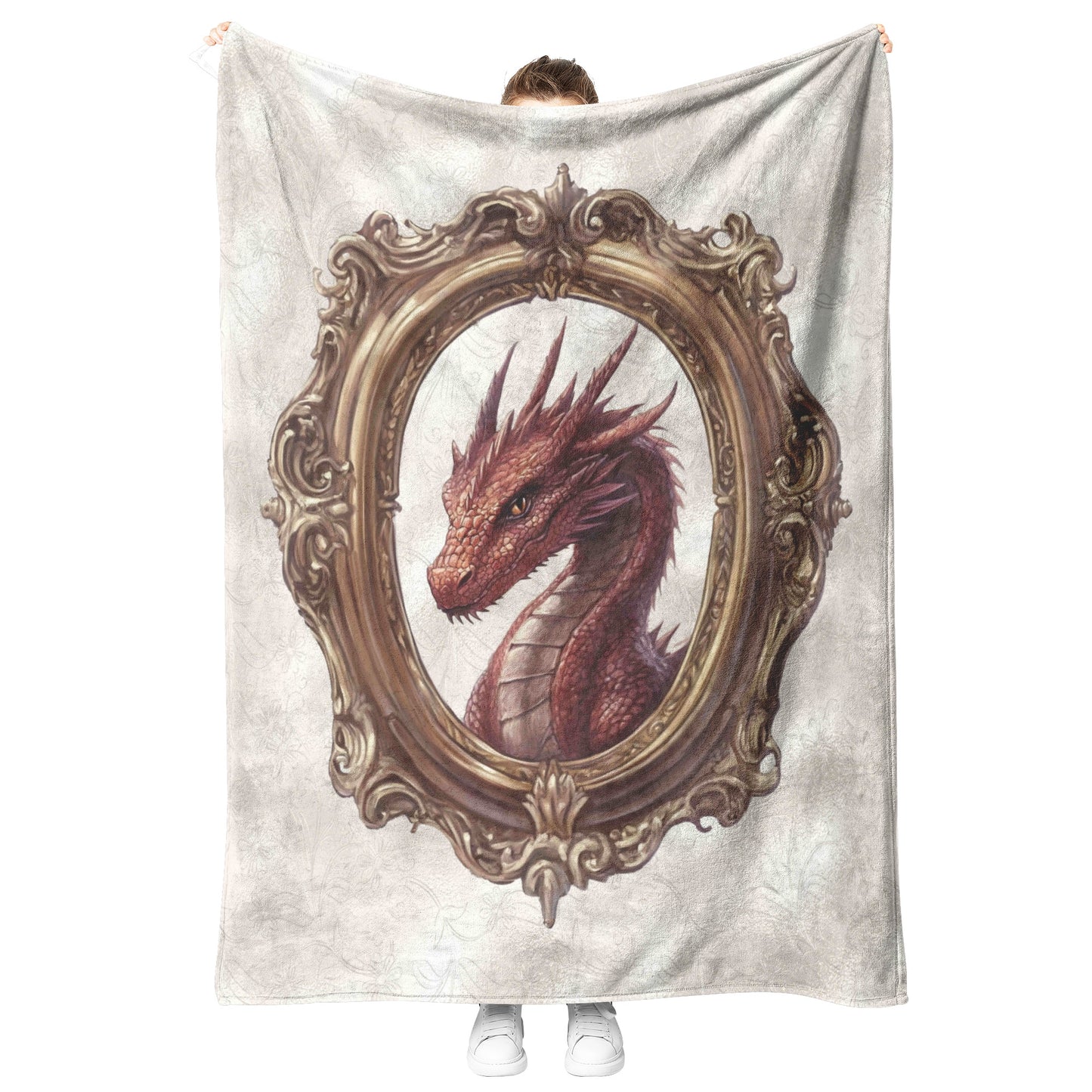 Red Dragon Fleece Blanket