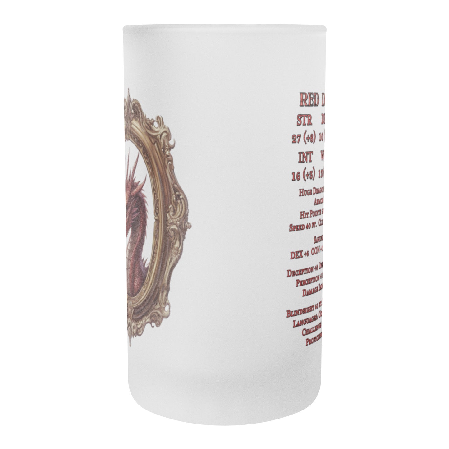 Red Dragon Frosted Mug