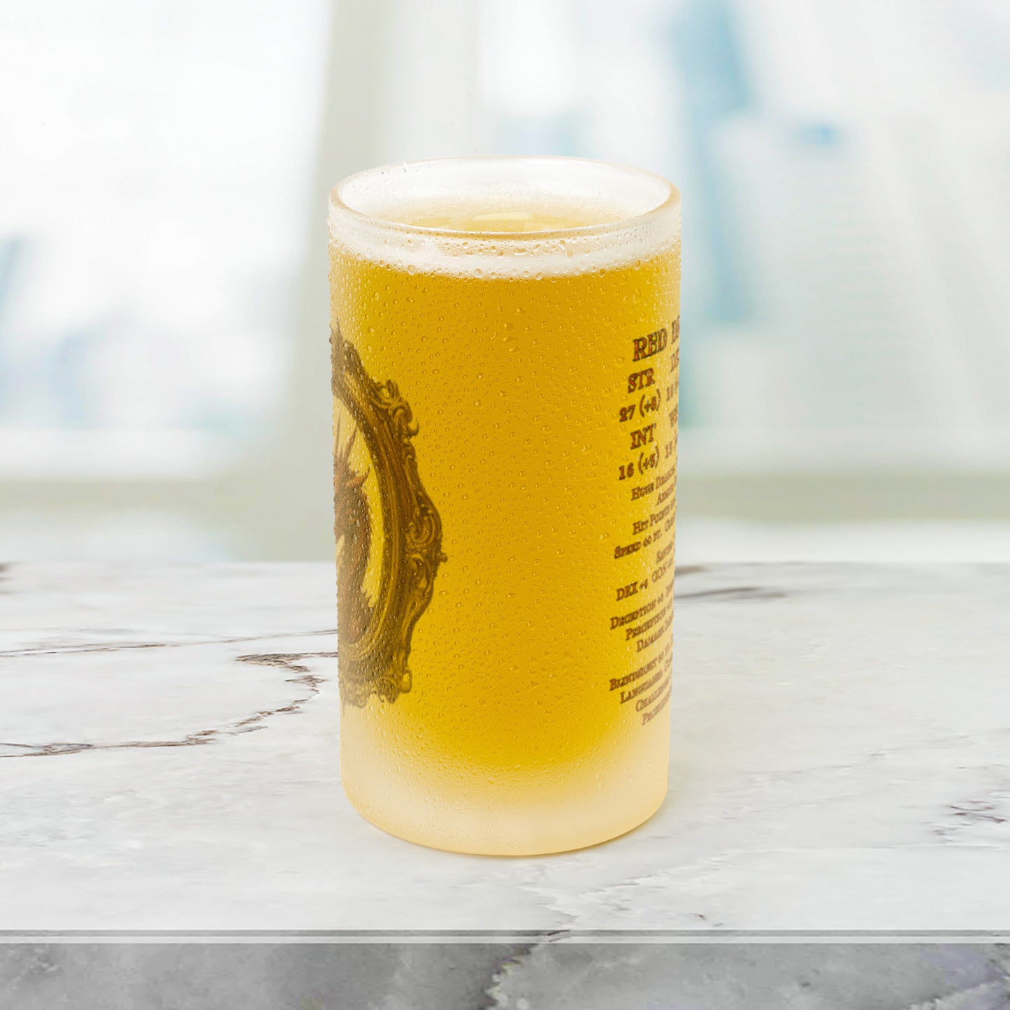Red Dragon Frosted Mug