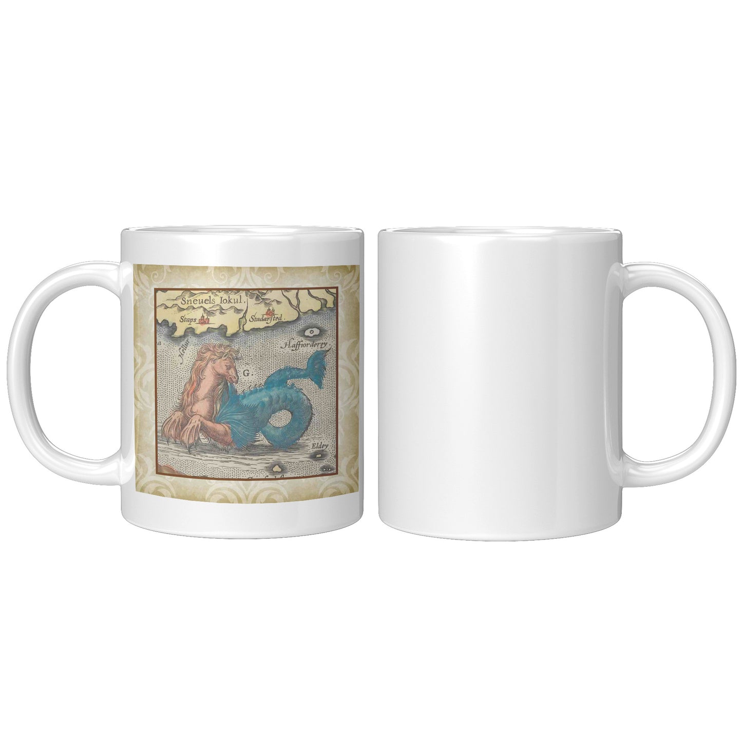 Sea Monster Accent Mug - Hippocampus Color