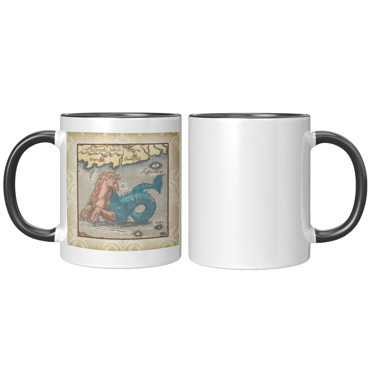 Sea Monster Accent Mug - Hippocampus Color
