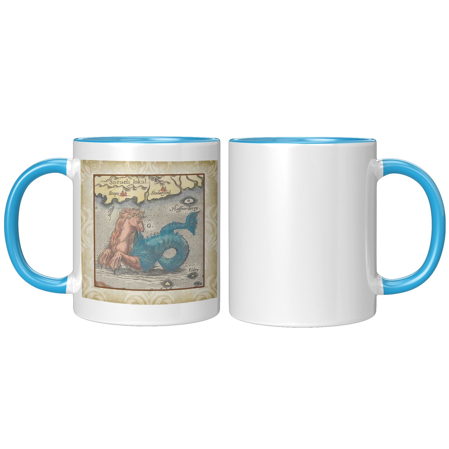 Sea Monster Accent Mug - Hippocampus Color