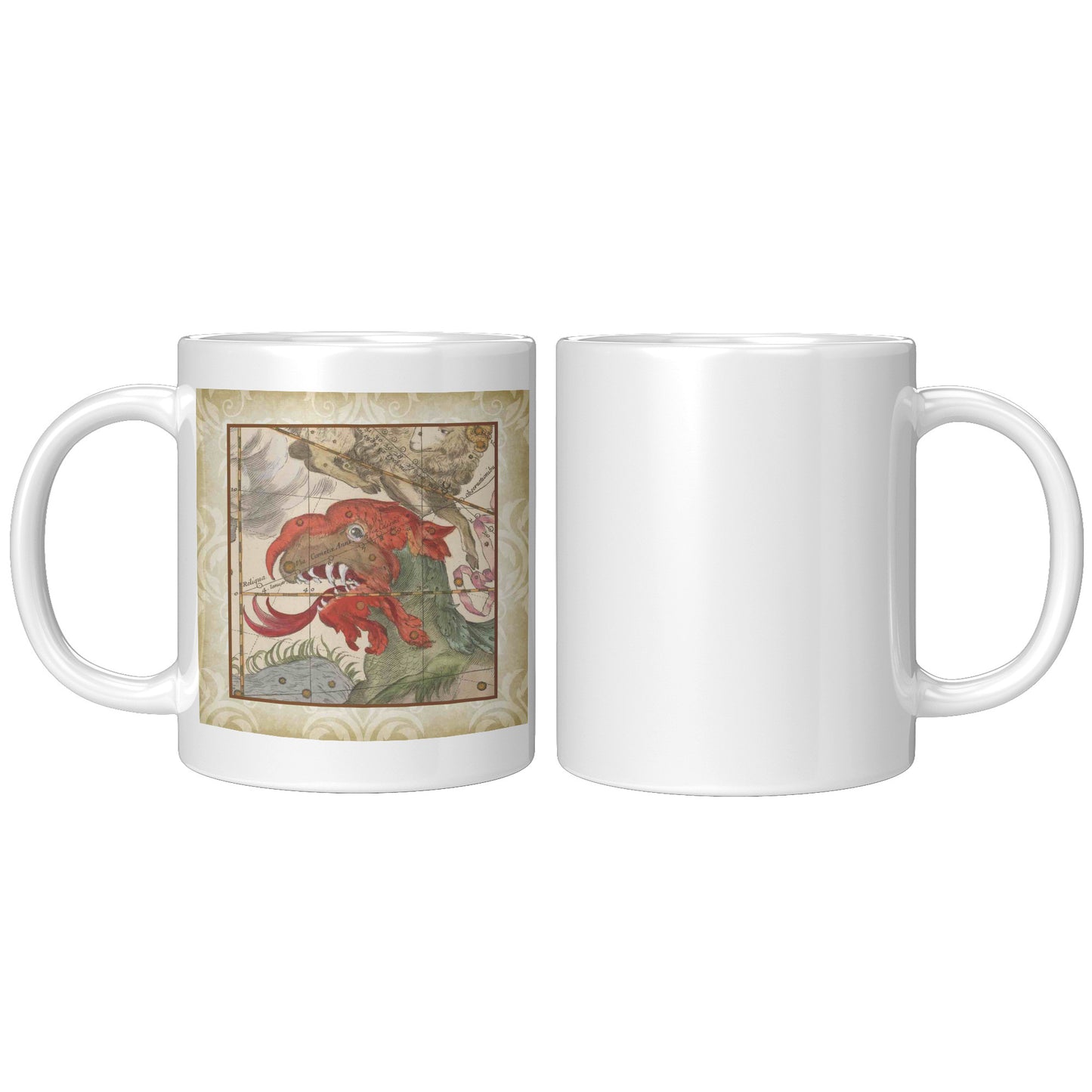 Sea Monster Accent Mug - Red Head