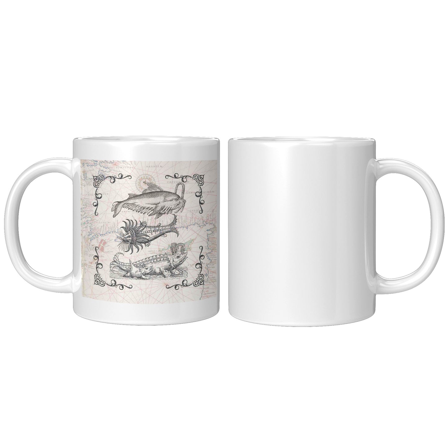 Sea Monster Accent Mug - Threesome 2