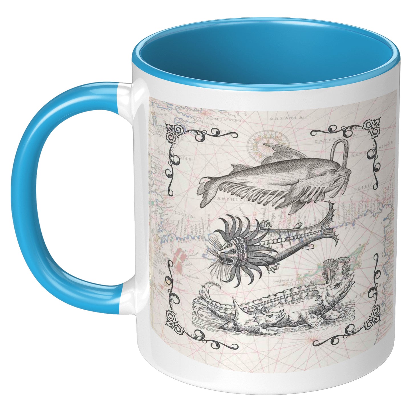 Sea Monster Accent Mug - Threesome 2