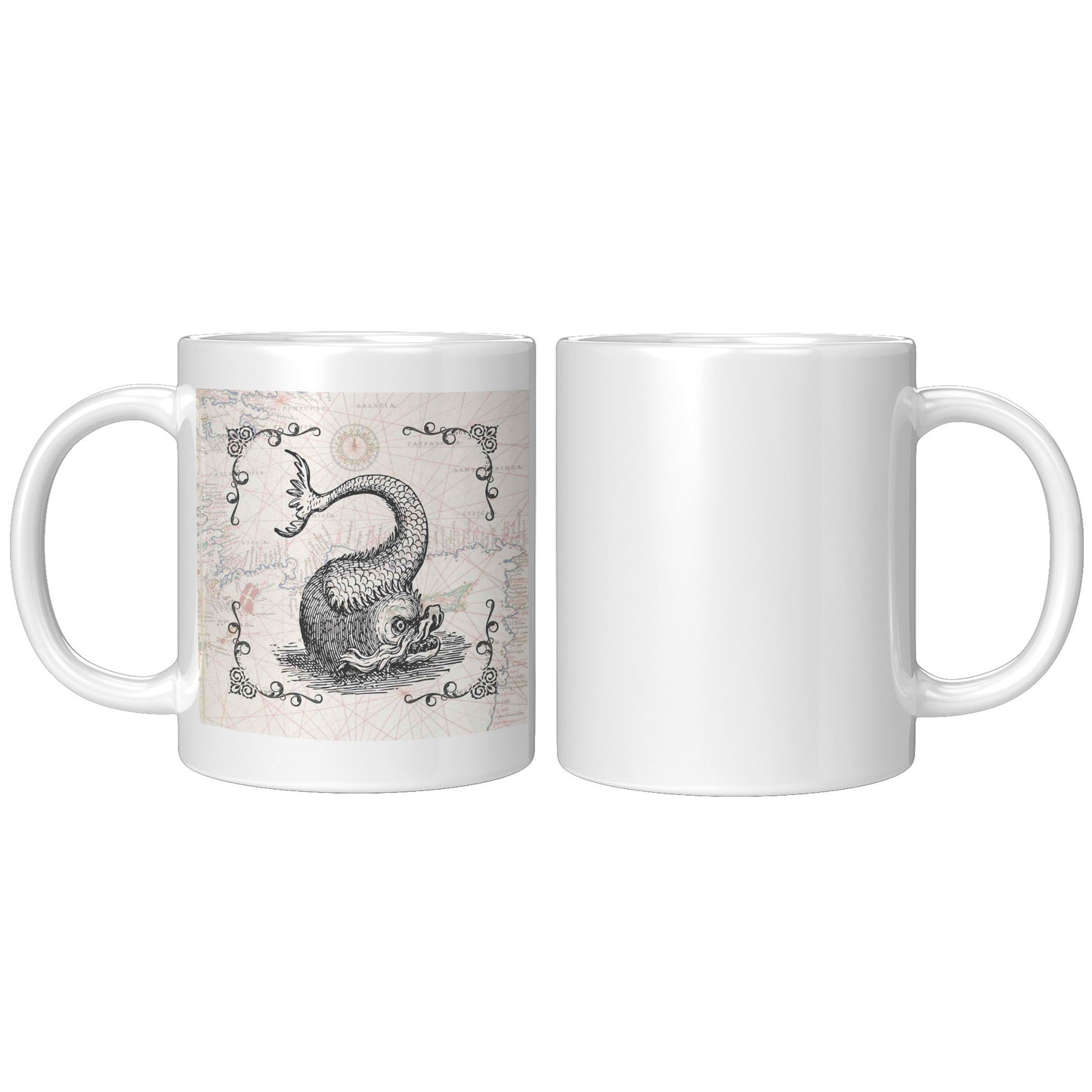 Sea Monster Accent Mug - Twist Fish