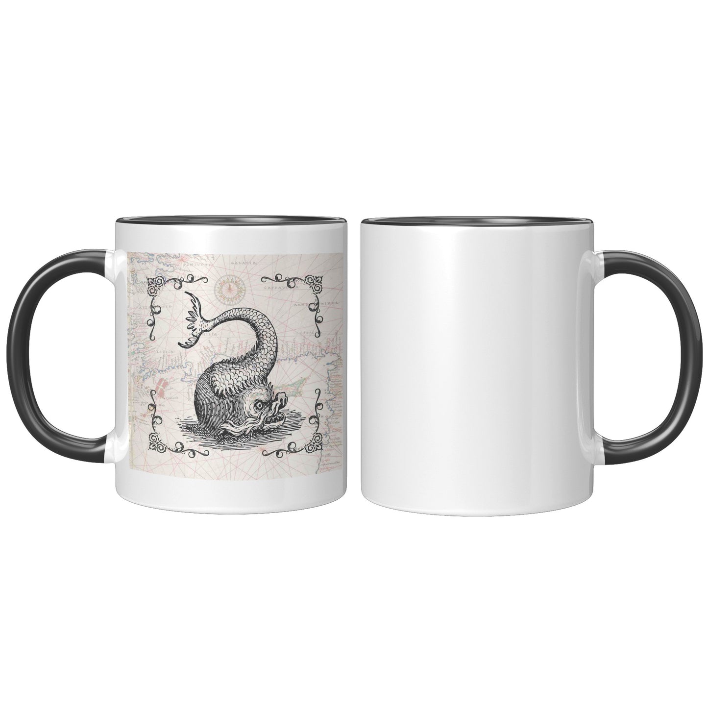 Sea Monster Accent Mug - Twist Fish