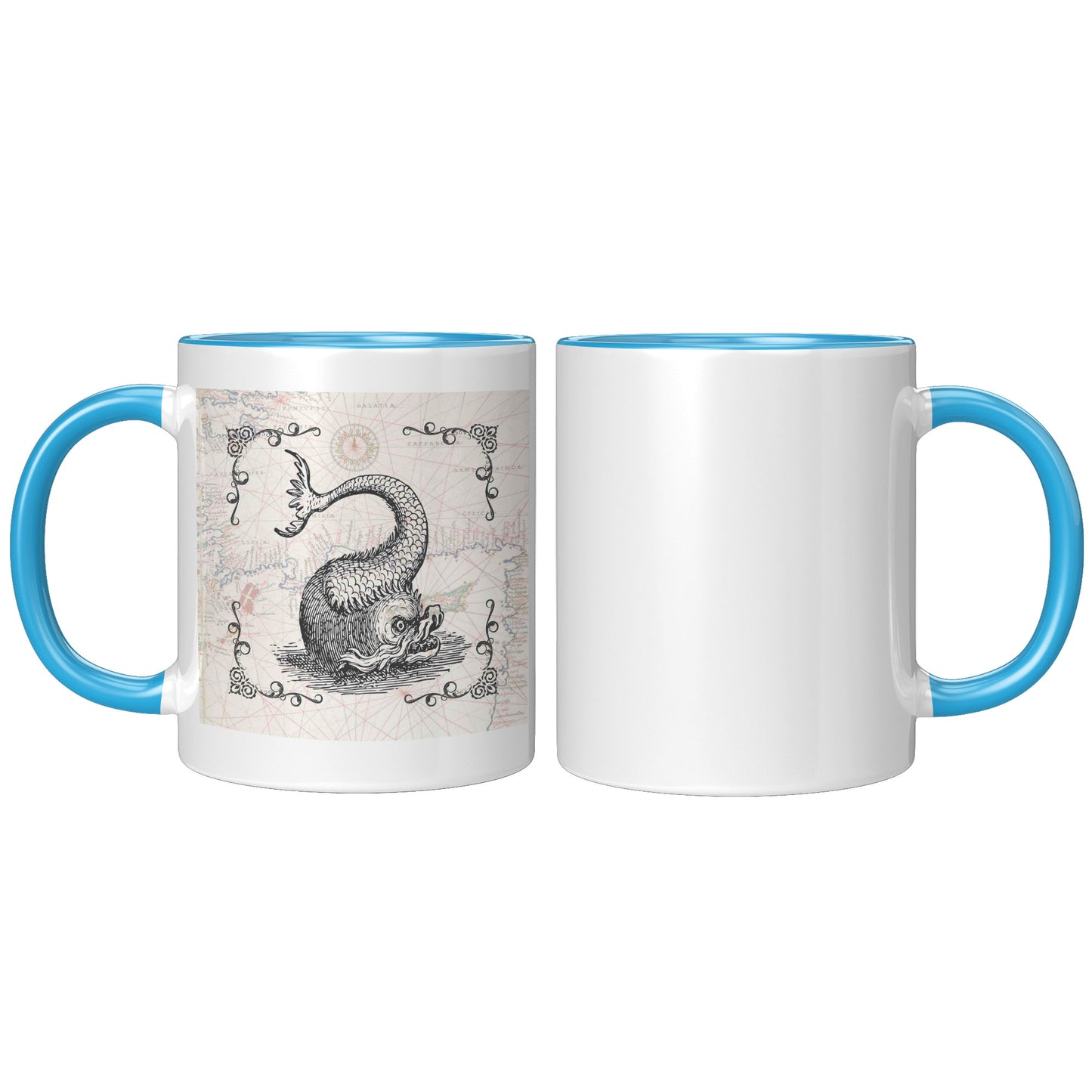 Sea Monster Accent Mug - Twist Fish