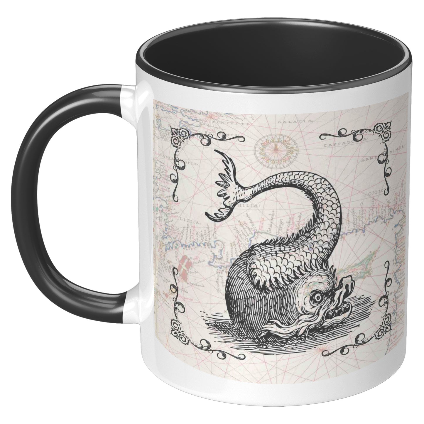 Sea Monster Accent Mug - Twist Fish