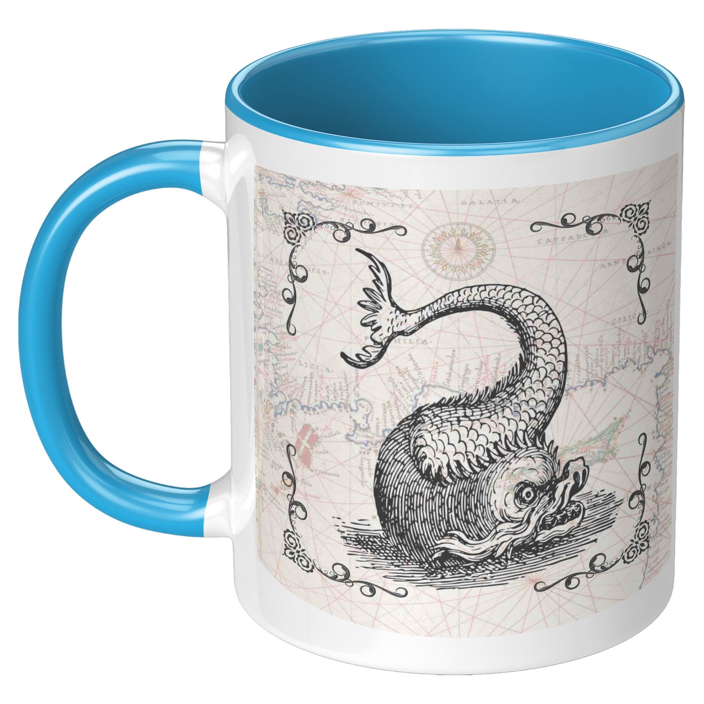 Sea Monster Accent Mug - Twist Fish