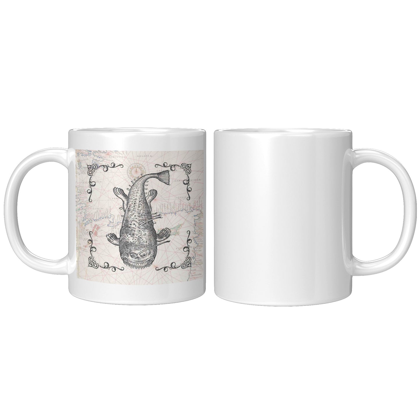 Sea Monster Accept Mug - Long Fish