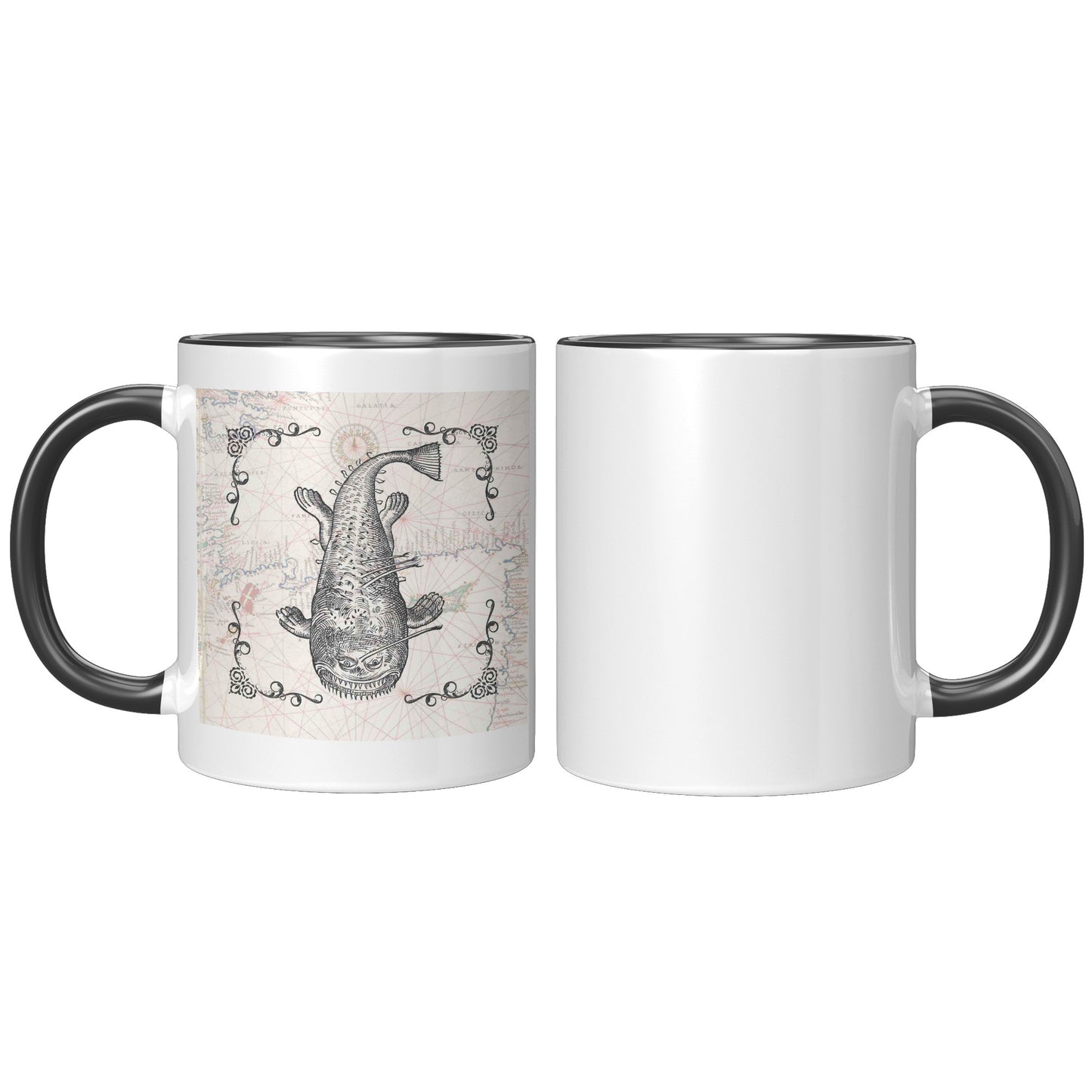 Sea Monster Accept Mug - Long Fish