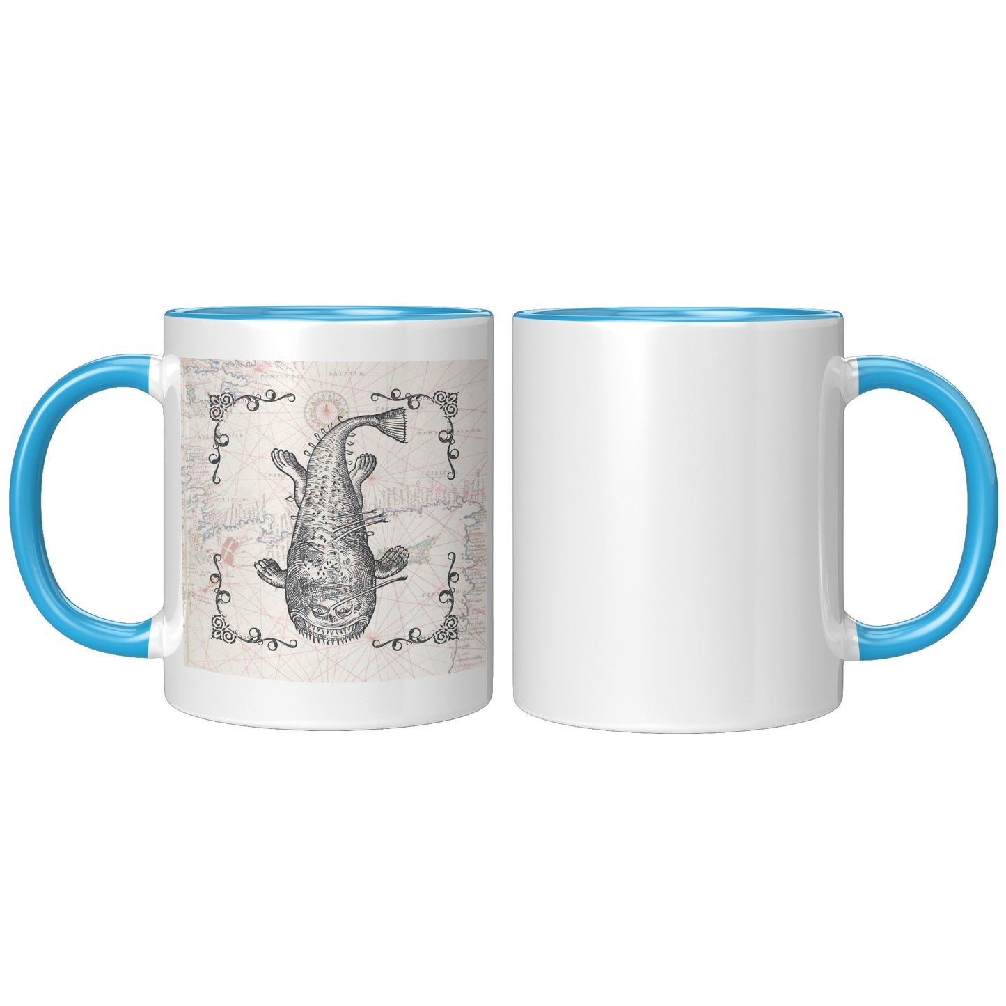 Sea Monster Accept Mug - Long Fish