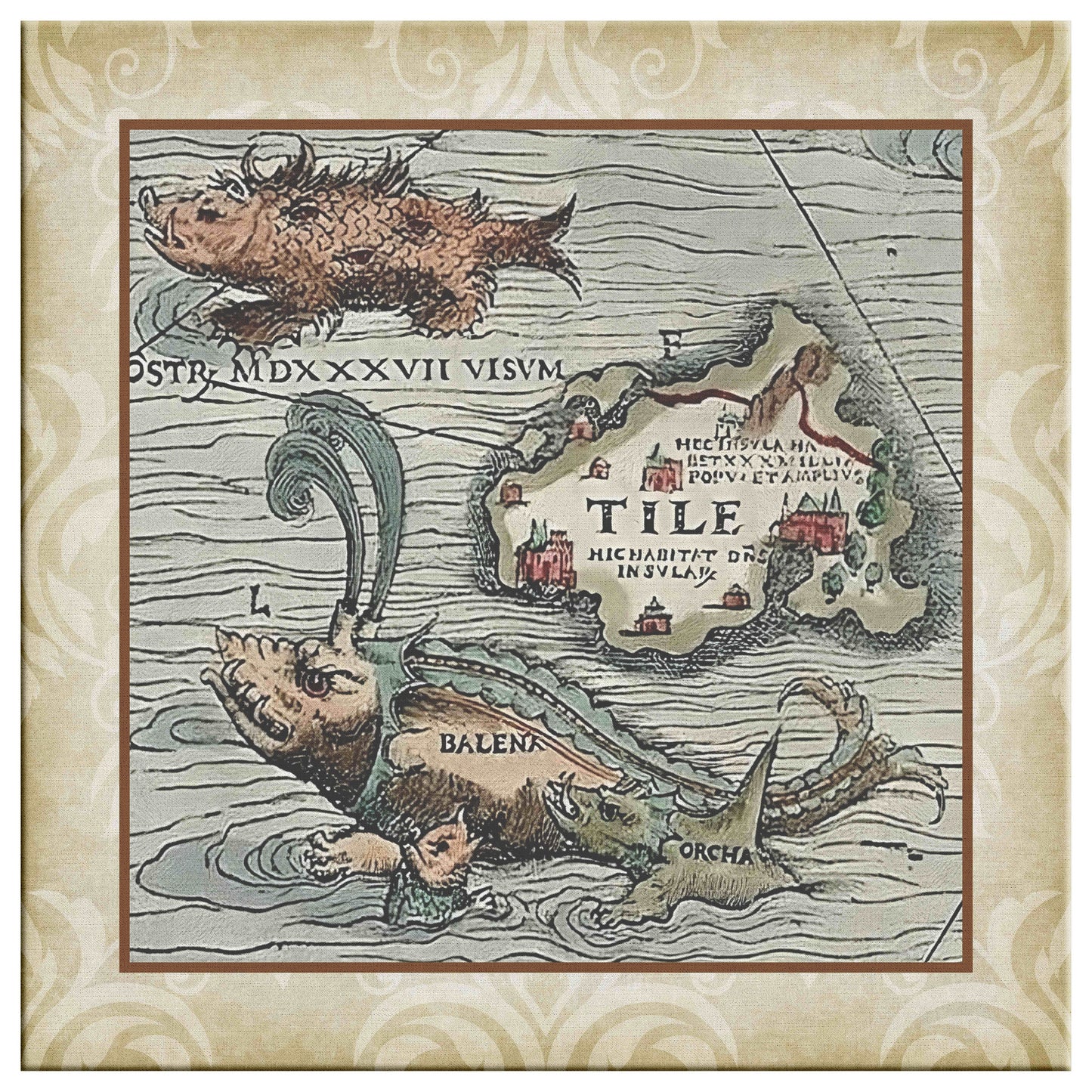 Sea Monster Canvas Print - Belena