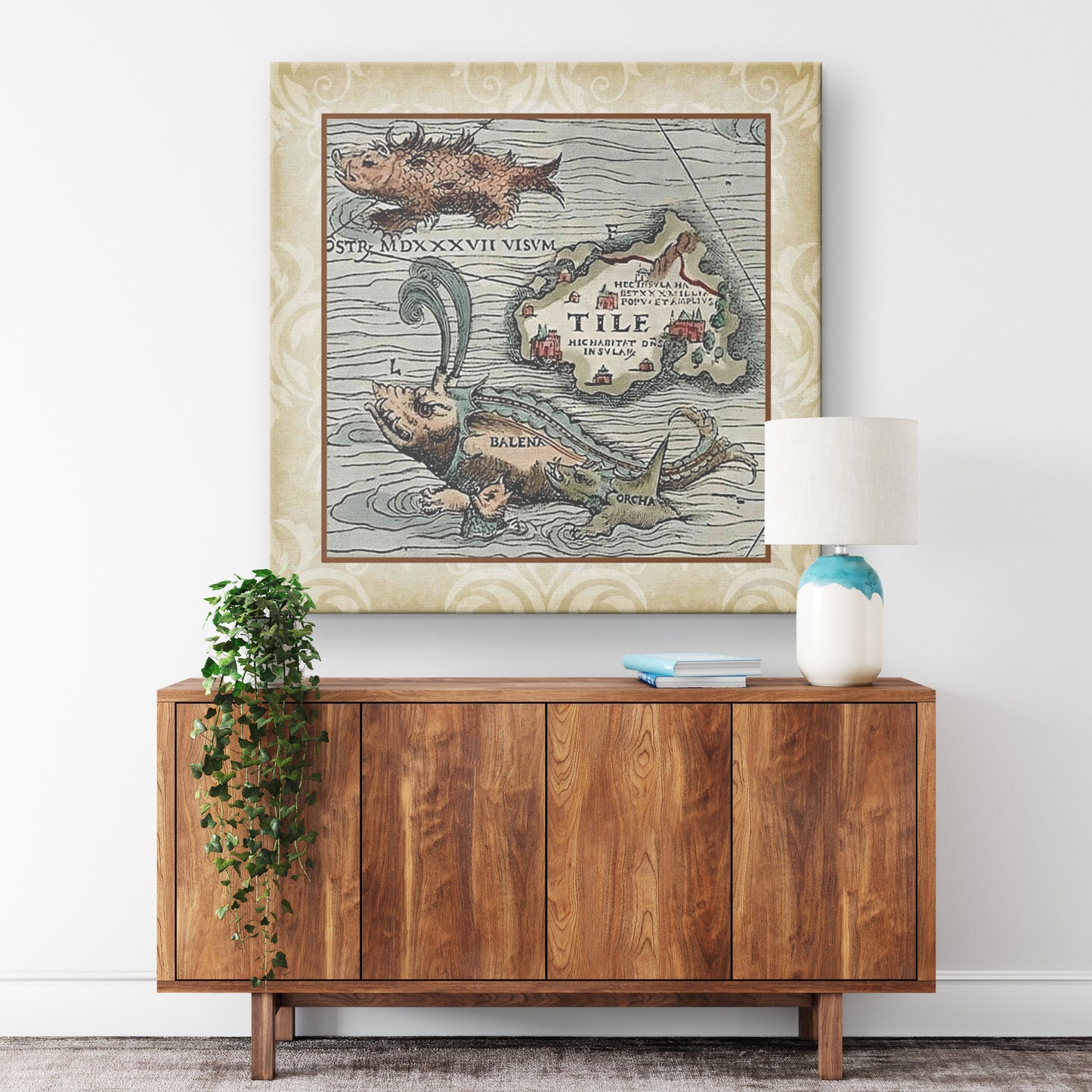 Sea Monster Canvas Print - Belena
