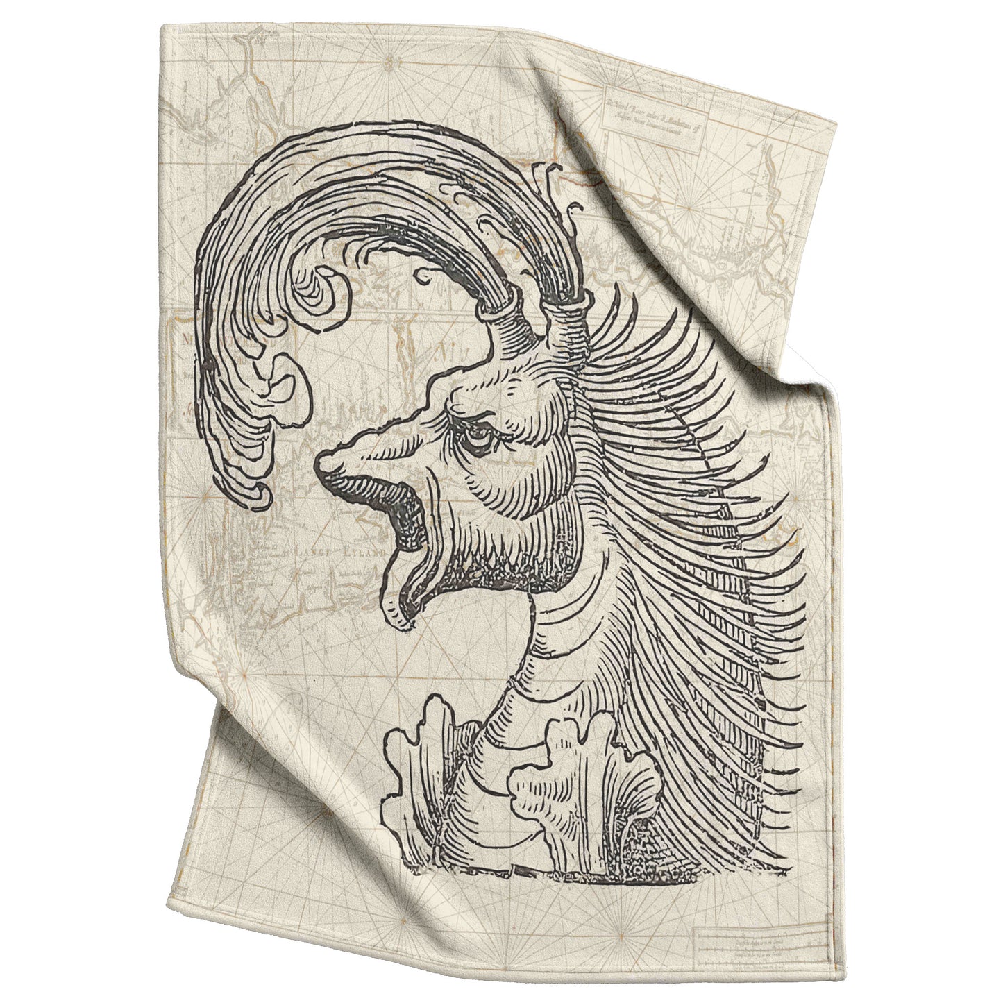 Sea Monster Fleece Blanket - Big Mouth