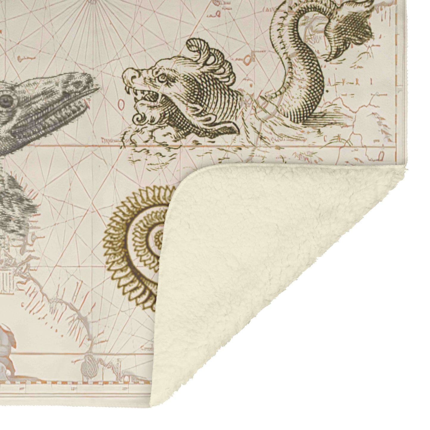 Sea Monster Fleece Blanket - Foursome