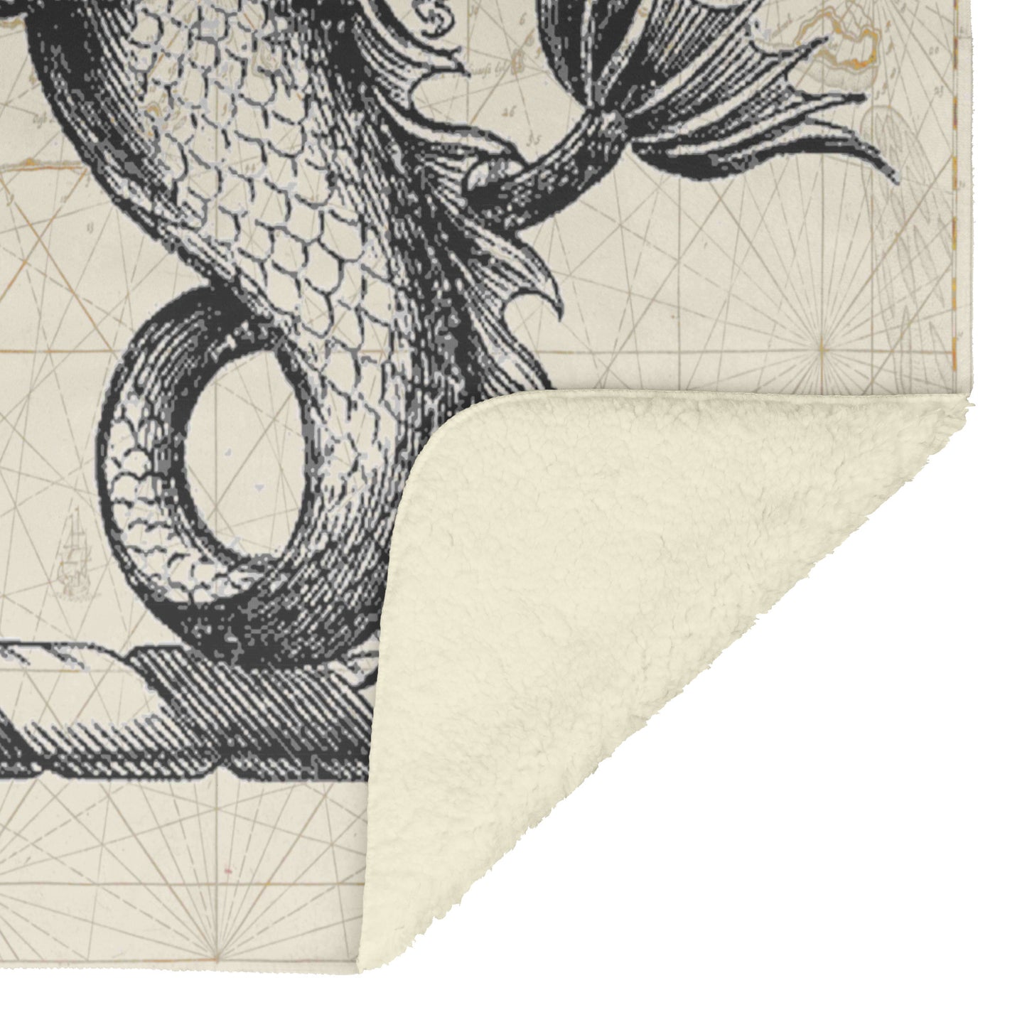 Sea Monster Fleece Blanket - Hippocampus