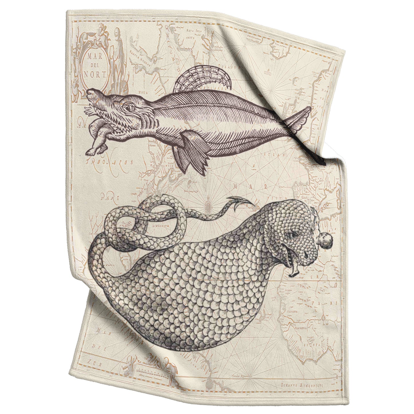 Sea Monster Fleece Blanket - Man Eaters