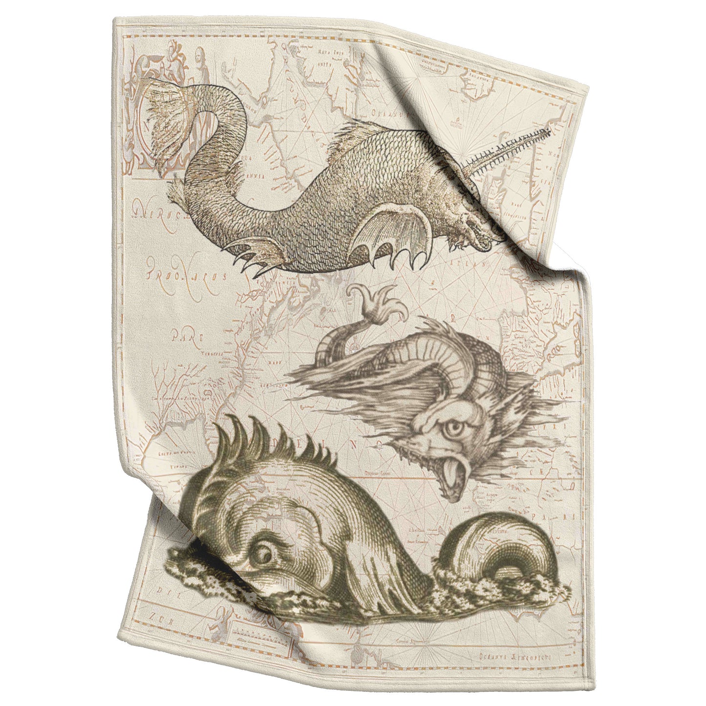 Sea Monster Fleece Blanket - Threesome 1