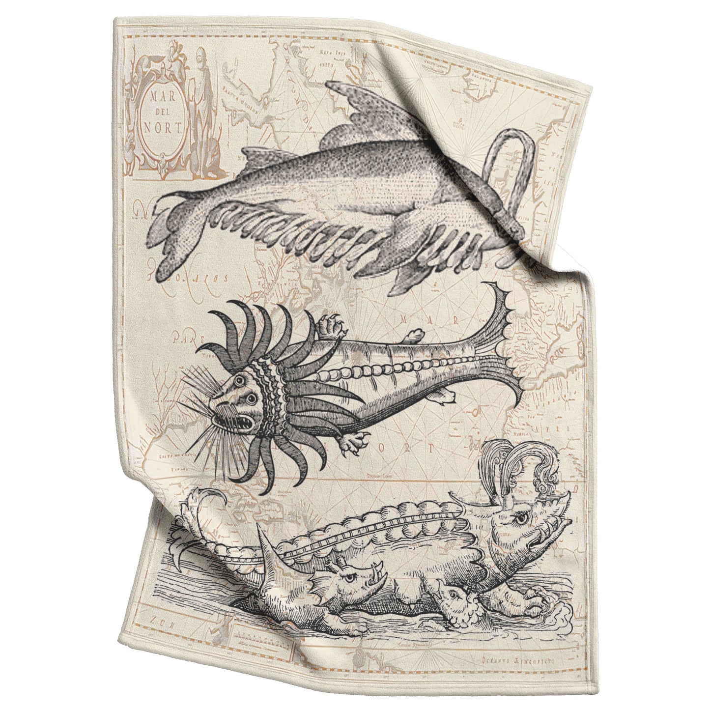 Sea Monster Fleece Blanket - Threesome 2