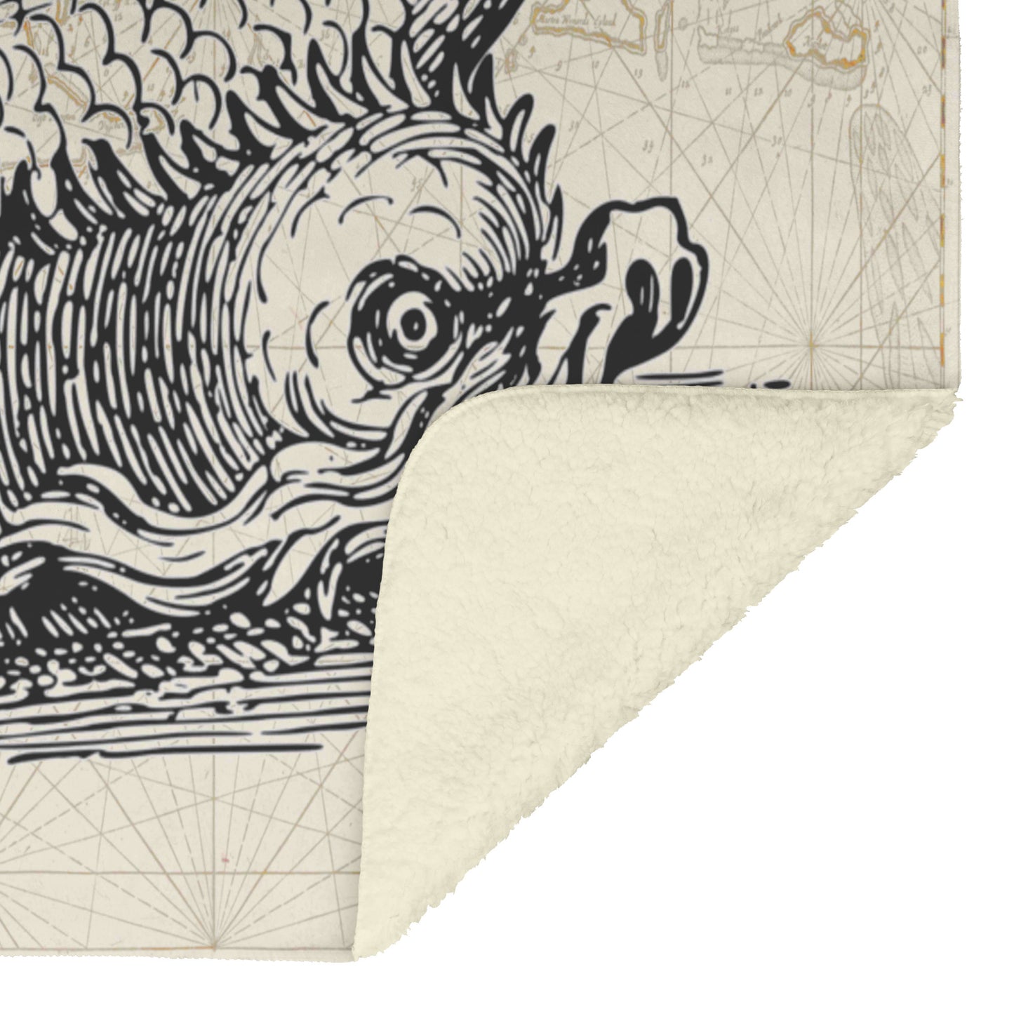 Sea Monster Fleece Blanket - Twist Fish