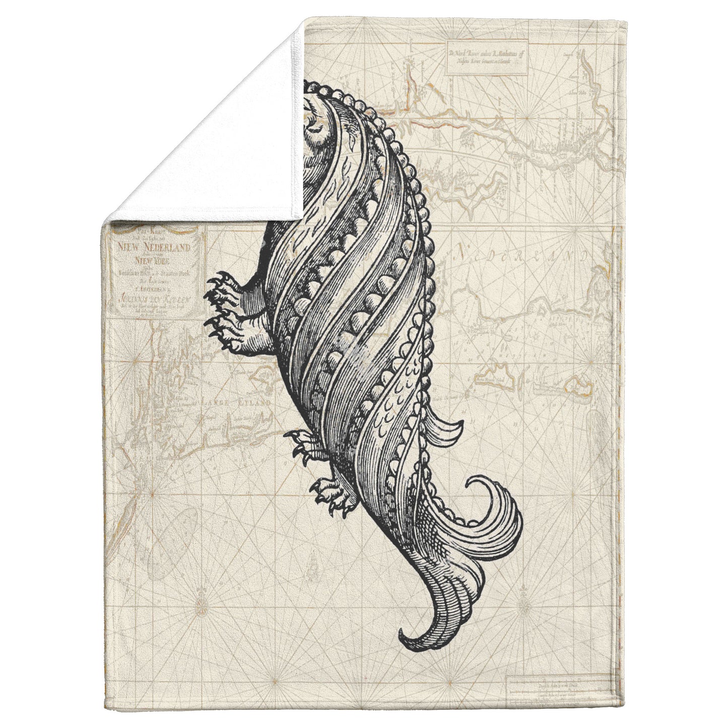 Sea Monster Fleece Blanket - Walrus