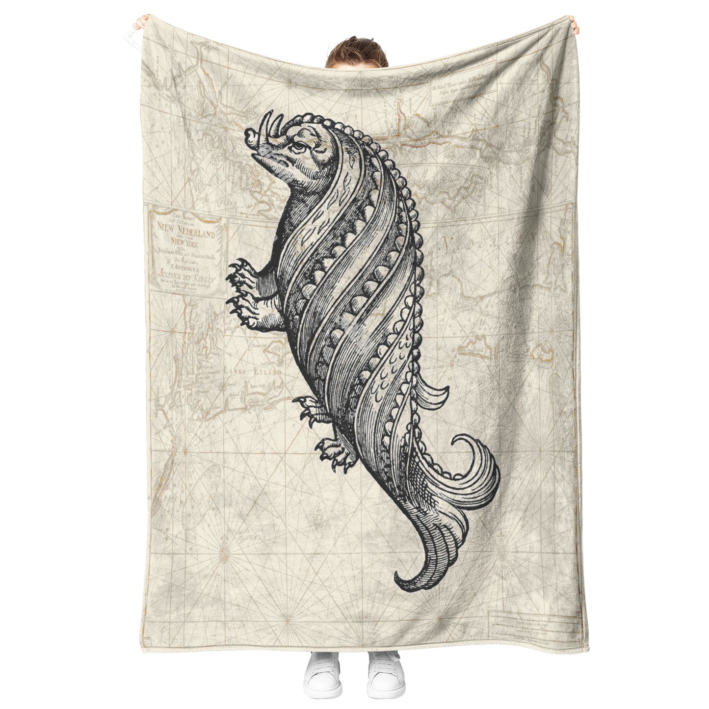 Sea Monster Fleece Blanket - Walrus