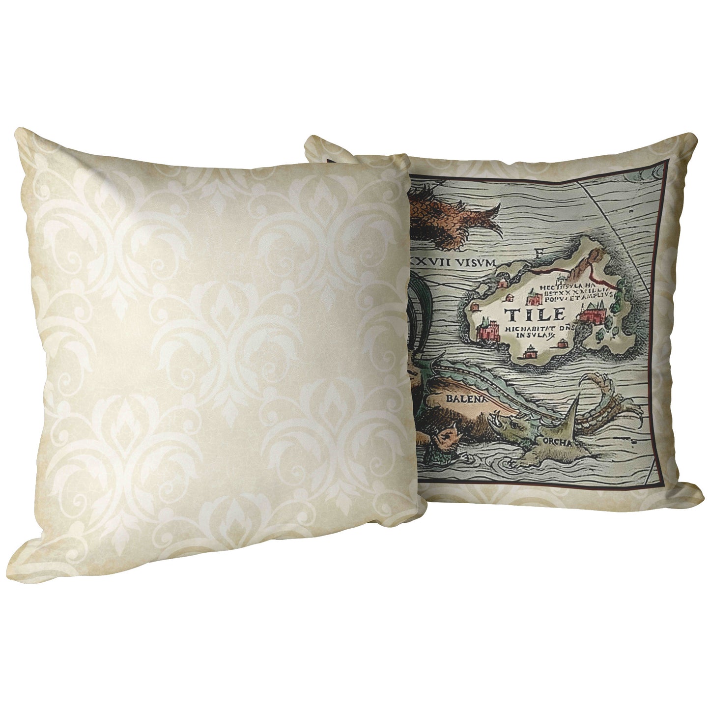 Sea Monster Throw Pillow - Belena