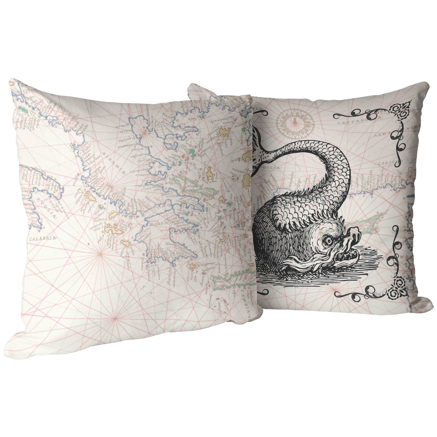 Sea Monster Throw Pillow - Twist Fish