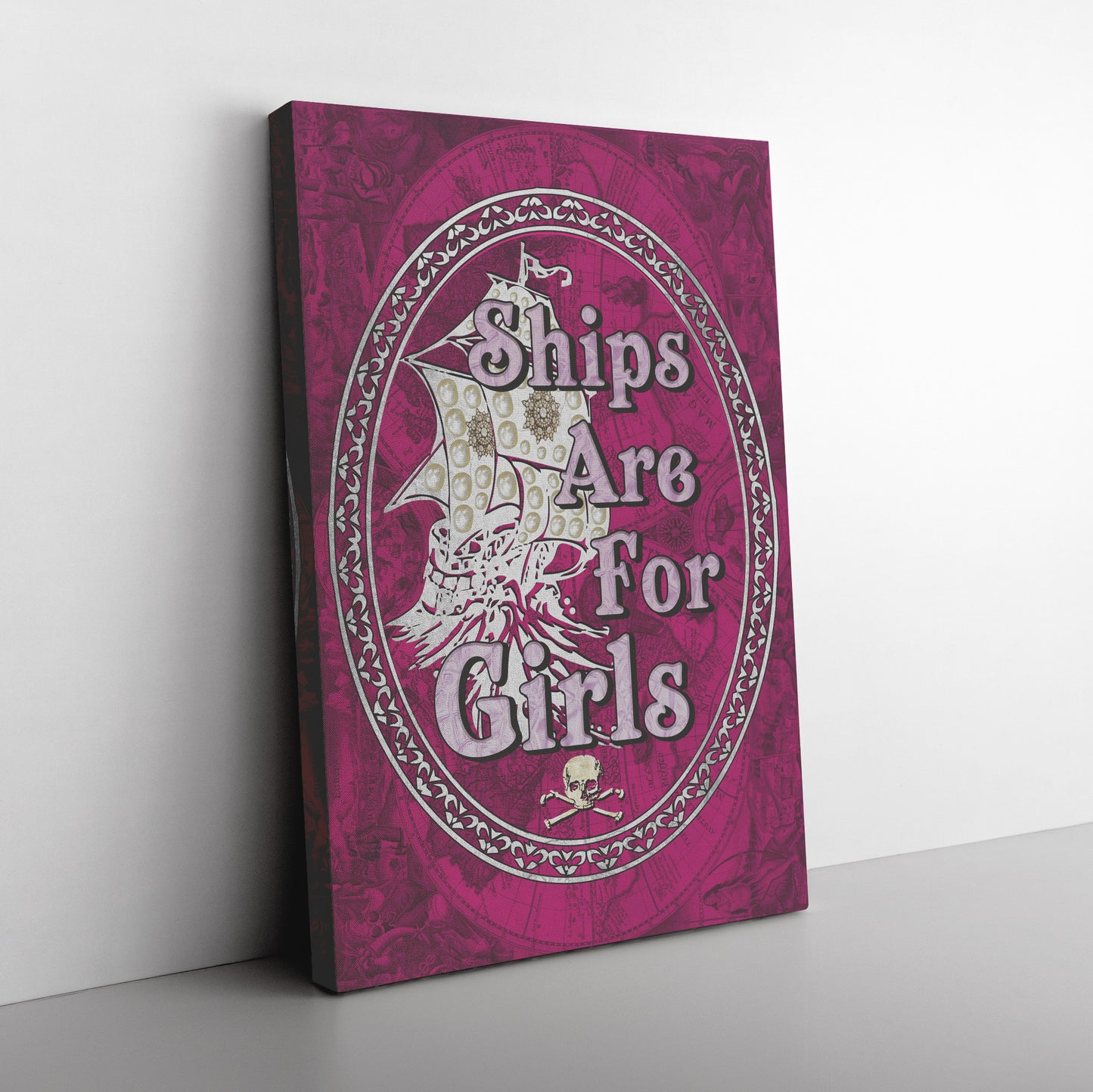 Ships Are For Girls Canvas Print