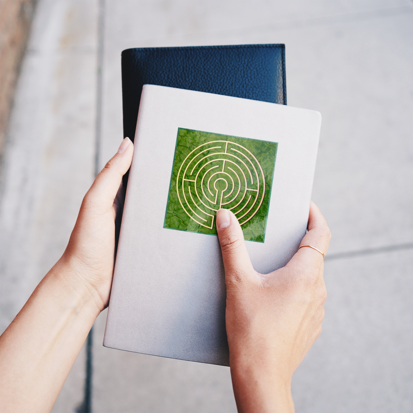 Simple_Abingdon_Abbey_Labyrinth_Sticker_WhiteSquareSticker_Notebook_Mockup.png