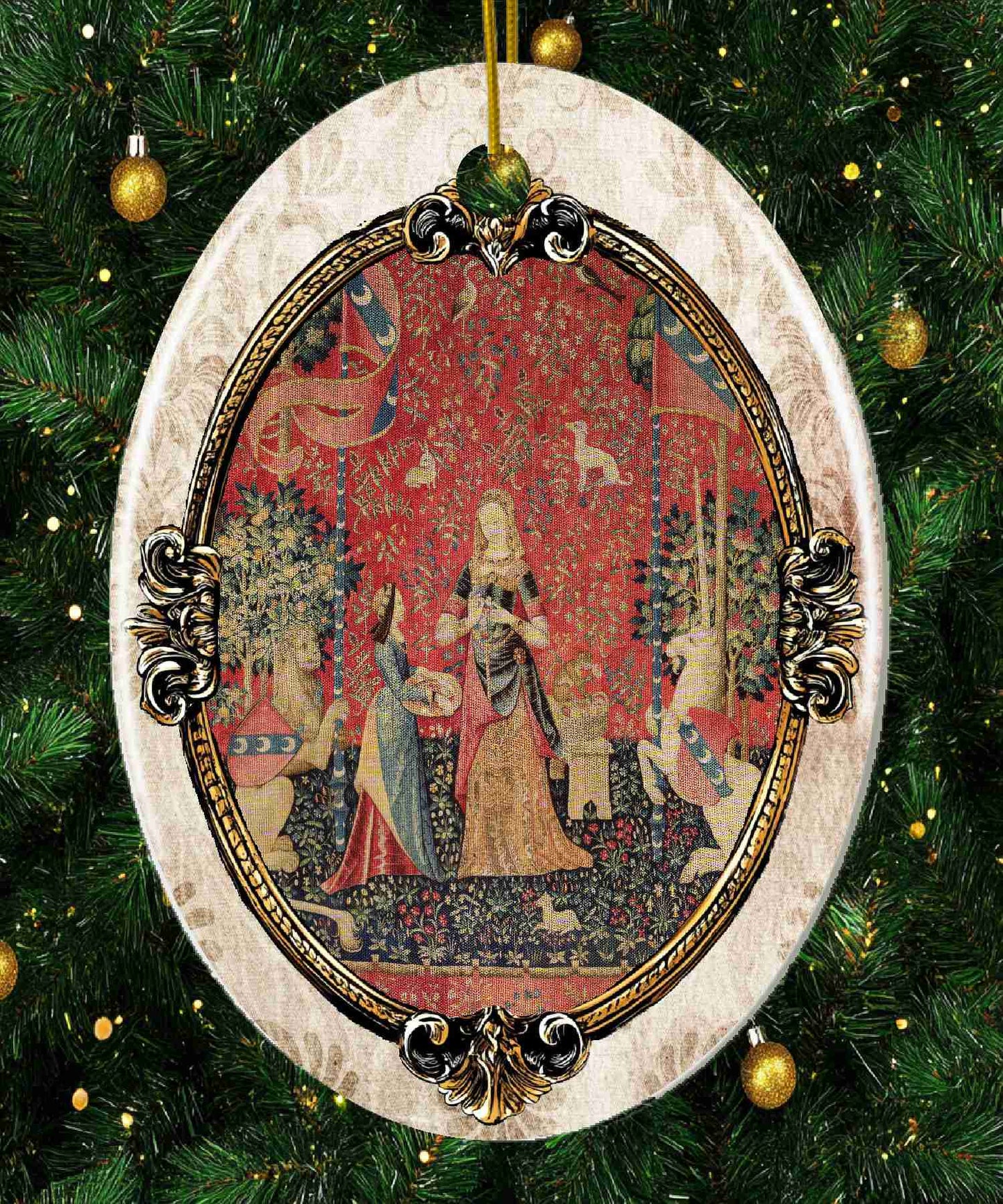 Unicorn Tapestry Ceramic Ornaments - Smell