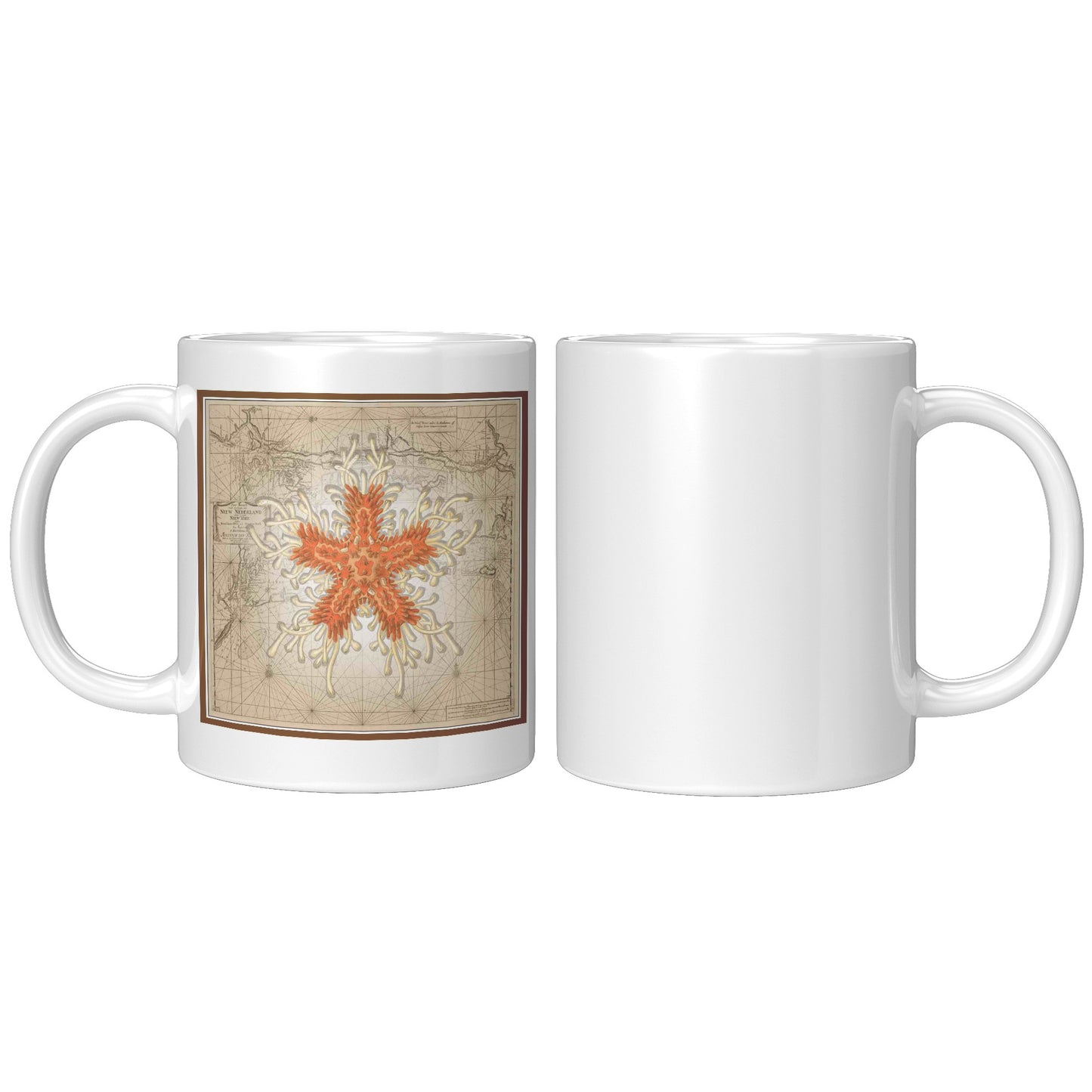 Vintage Nautical Accent Mug - Starfish