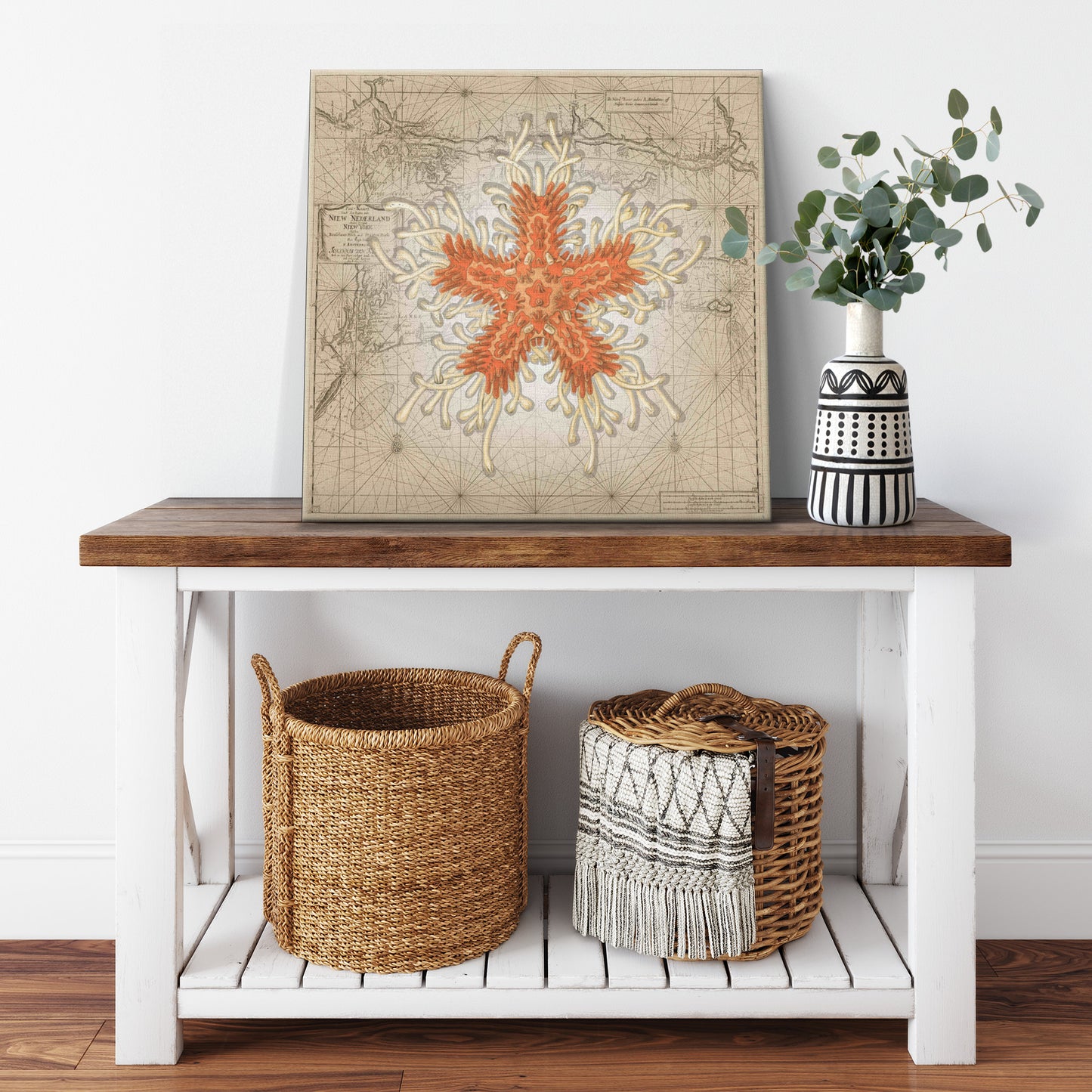 Vintage Nautical Canvas Print - Starfish