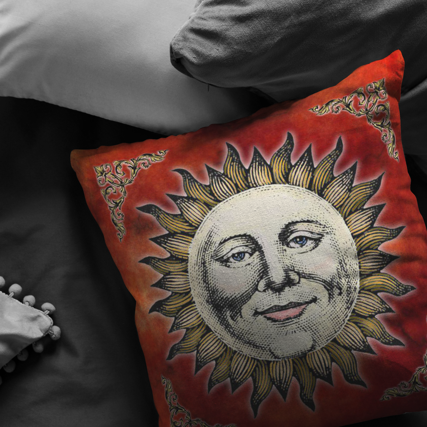 renaissance sun, renaissance art, old world sun, sun woodcut, medieval sun, renaissance woodcut, medieval woodcut