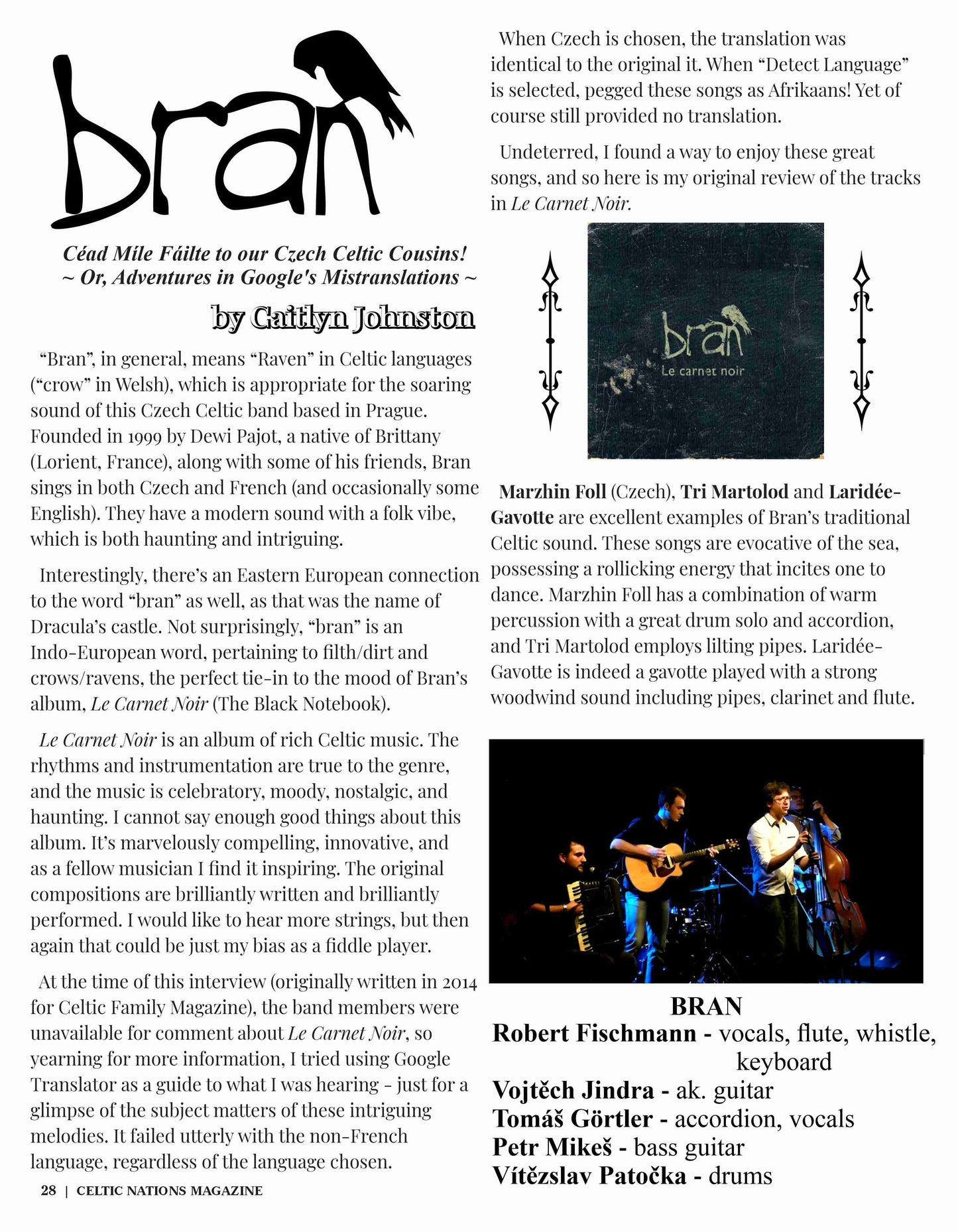 CELTIC NATIONS MAGAZINE - March 2022