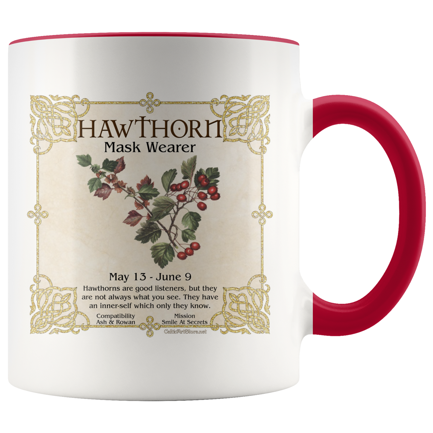 celtic tree zodiac, celtic zodiac, celtic zodiac rowan, celtic zodiac, ash, celtic zodiac alder, celtic zodiac willow, celtic zodiac hawthorn, celtic zodiac oak, celtic zodiac holly, celtic zodiac hazel, celtic zodiac vine, celtic zodiac ivy,  celtic zodiac reed, celtic zodiac elder,  celtic zodiac birch, celtic zodiac coffee mug, celtic zodiac accent mug, celtic knotwork mug,
