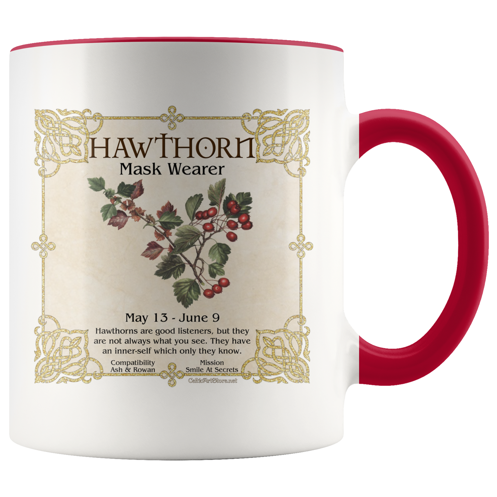 celtic tree zodiac, celtic zodiac, celtic zodiac rowan, celtic zodiac, ash, celtic zodiac alder, celtic zodiac willow, celtic zodiac hawthorn, celtic zodiac oak, celtic zodiac holly, celtic zodiac hazel, celtic zodiac vine, celtic zodiac ivy,  celtic zodiac reed, celtic zodiac elder,  celtic zodiac birch, celtic zodiac coffee mug, celtic zodiac accent mug, celtic knotwork mug,