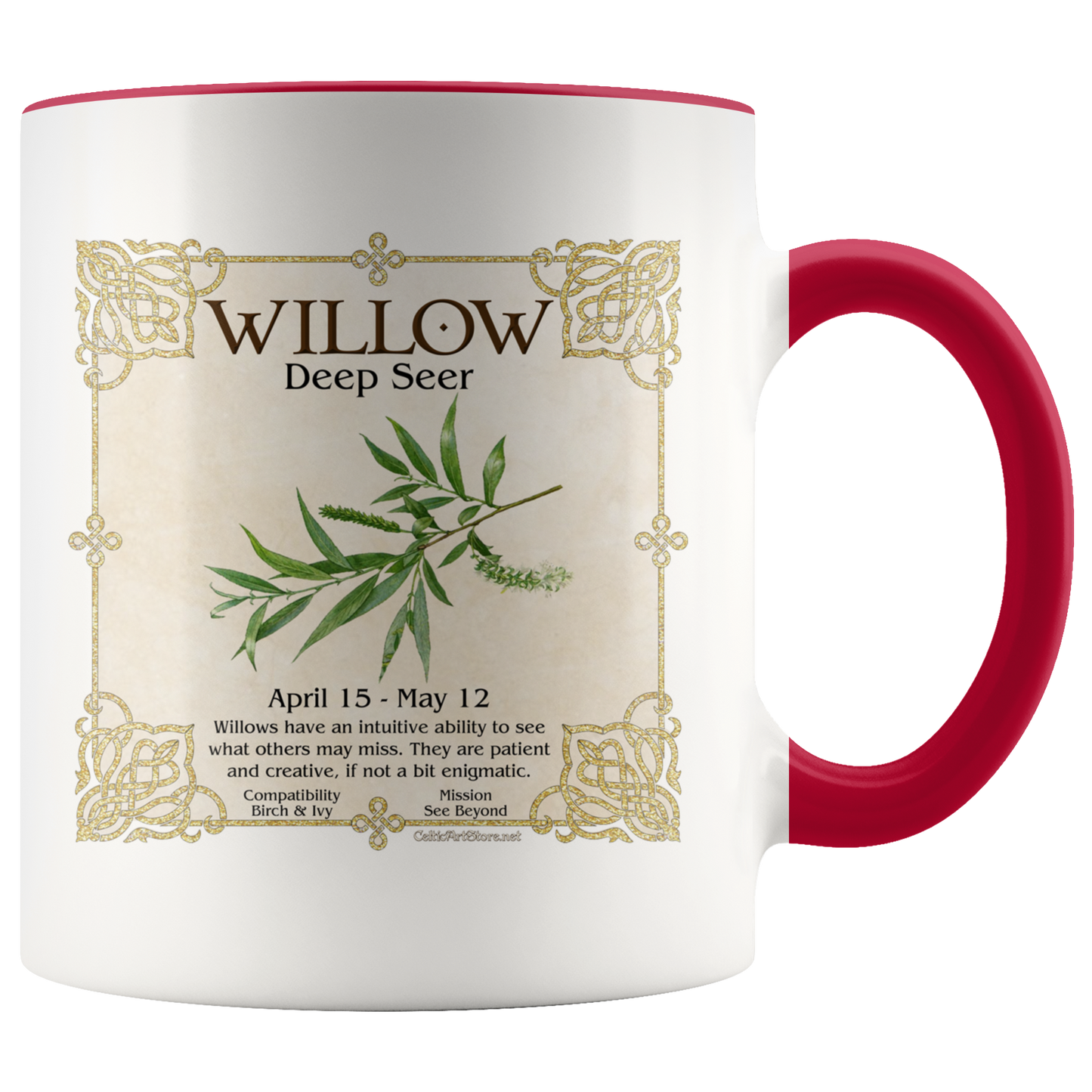 Celtic Tree Zodiac Coffee Mug - Willow