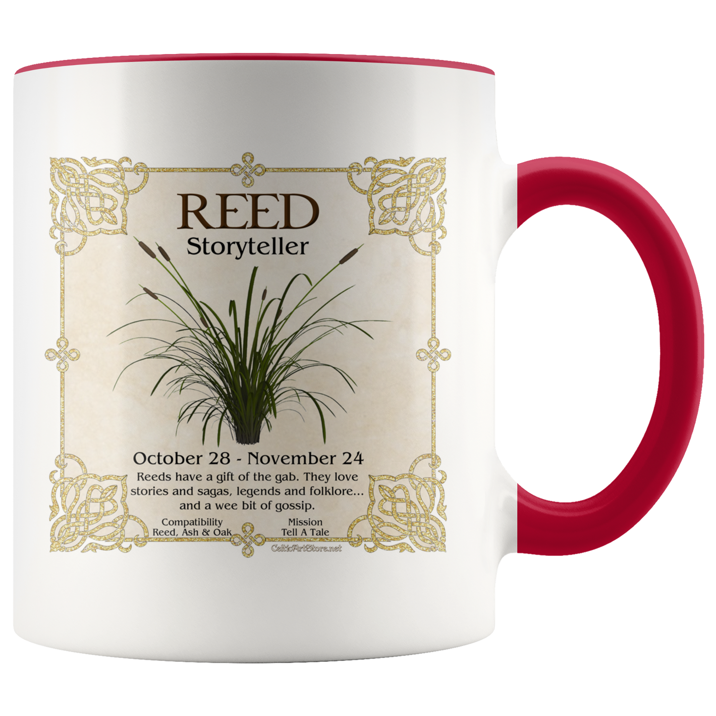 celtic tree zodiac, celtic zodiac, celtic zodiac rowan, celtic zodiac, ash, celtic zodiac alder, celtic zodiac willow, celtic zodiac hawthorn, celtic zodiac oak, celtic zodiac holly, celtic zodiac hazel, celtic zodiac vine, celtic zodiac ivy,  celtic zodiac reed, celtic zodiac elder,  celtic zodiac birch, celtic zodiac coffee mug, celtic zodiac accent mug, celtic knotwork mug,