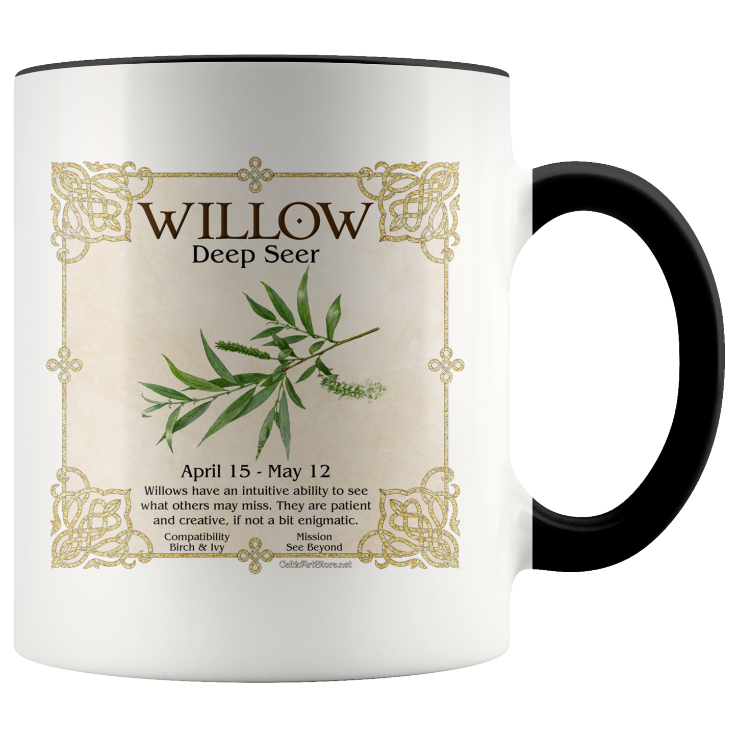 celtic tree zodiac, celtic zodiac, celtic zodiac rowan, celtic zodiac, ash, celtic zodiac alder, celtic zodiac willow, celtic zodiac hawthorn, celtic zodiac oak, celtic zodiac holly, celtic zodiac hazel, celtic zodiac vine, celtic zodiac ivy,  celtic zodiac reed, celtic zodiac elder,  celtic zodiac birch, celtic zodiac coffee mug, celtic zodiac accent mug, celtic knotwork mug,