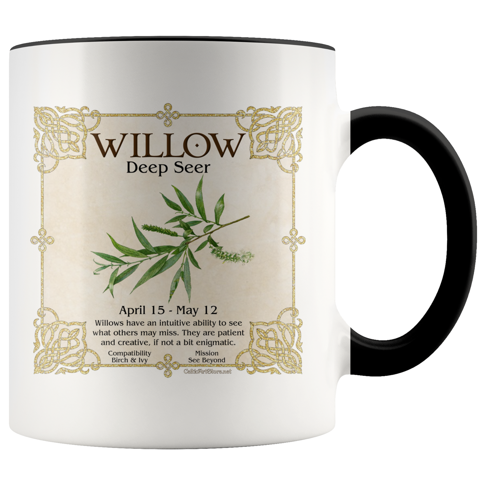 celtic tree zodiac, celtic zodiac, celtic zodiac rowan, celtic zodiac, ash, celtic zodiac alder, celtic zodiac willow, celtic zodiac hawthorn, celtic zodiac oak, celtic zodiac holly, celtic zodiac hazel, celtic zodiac vine, celtic zodiac ivy,  celtic zodiac reed, celtic zodiac elder,  celtic zodiac birch, celtic zodiac coffee mug, celtic zodiac accent mug, celtic knotwork mug,