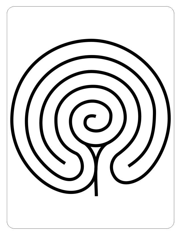 labyrinth, finger labyrinth, mindfulness, meditation, stress management, anxiety management, attention deficit management
