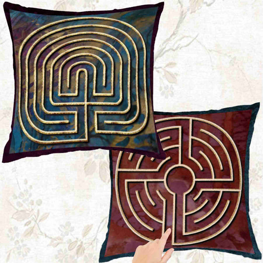 Double Labyrinth Pillow Sham - Seed-Lambertus