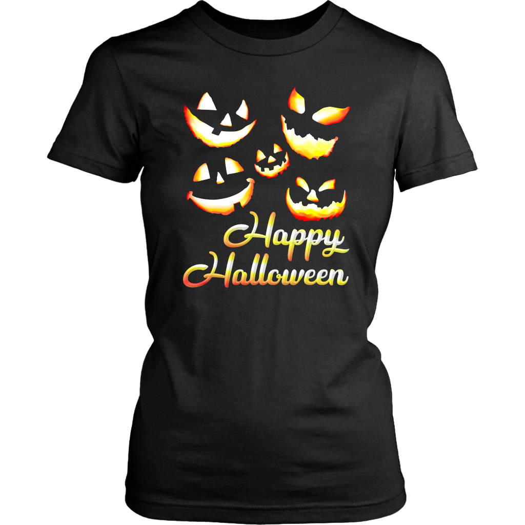 Jack O' Lanterns Happy Halloween Women's Shirt