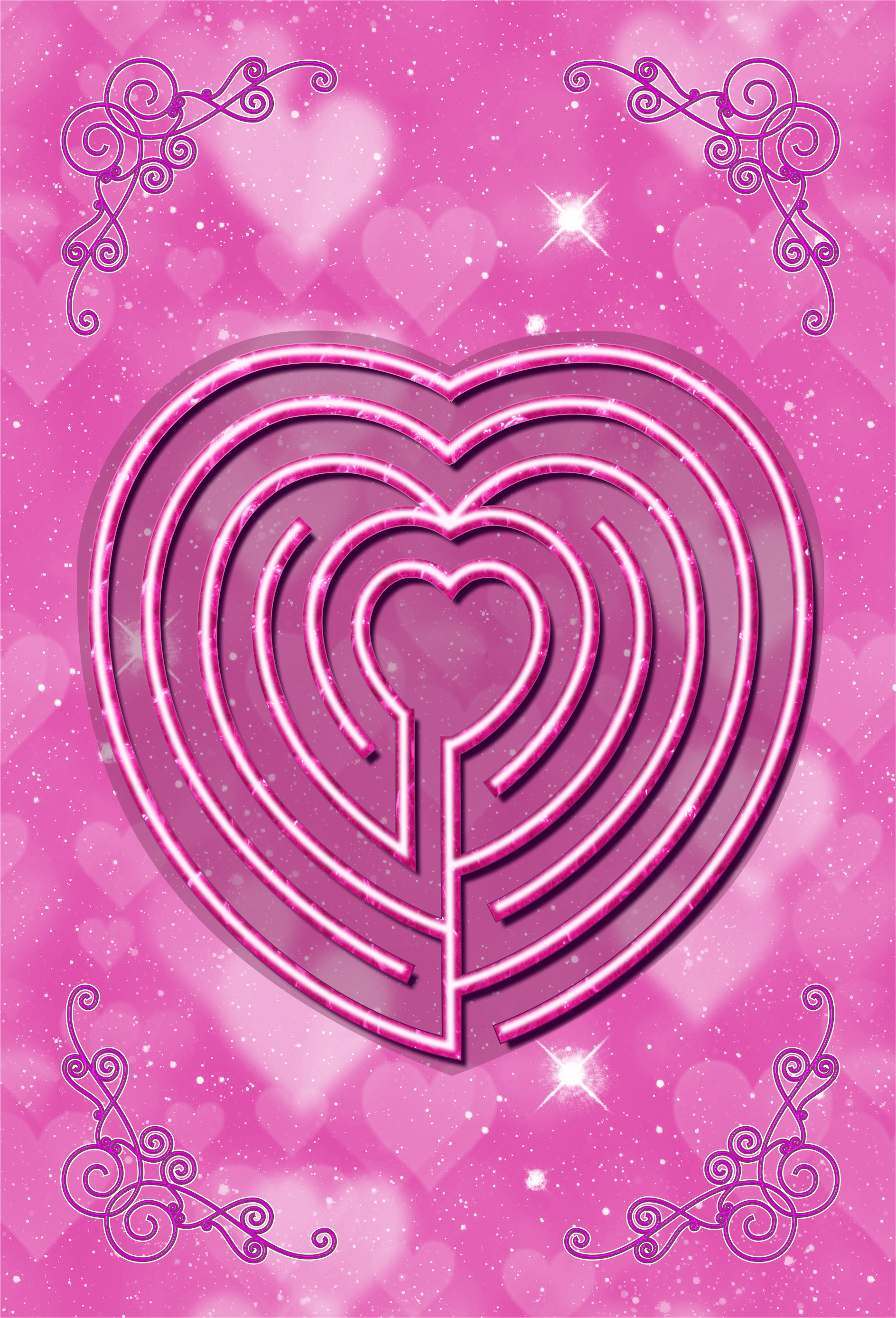 mindful tracing art, labyrinth, finger labyrinth, meditation, mindfulness, therapy, journaling, stress, anxiety, anger, PTSD, ADHD, autism, management