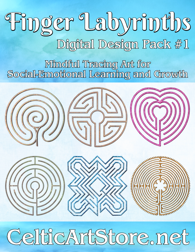 Mindful Finger Labyrinth Digital Download Pack #1 – Celtic Art Store / EHR Books mindful-finger-labyrinth-digital-download-pack-1-celtic-art-store-ehr-books